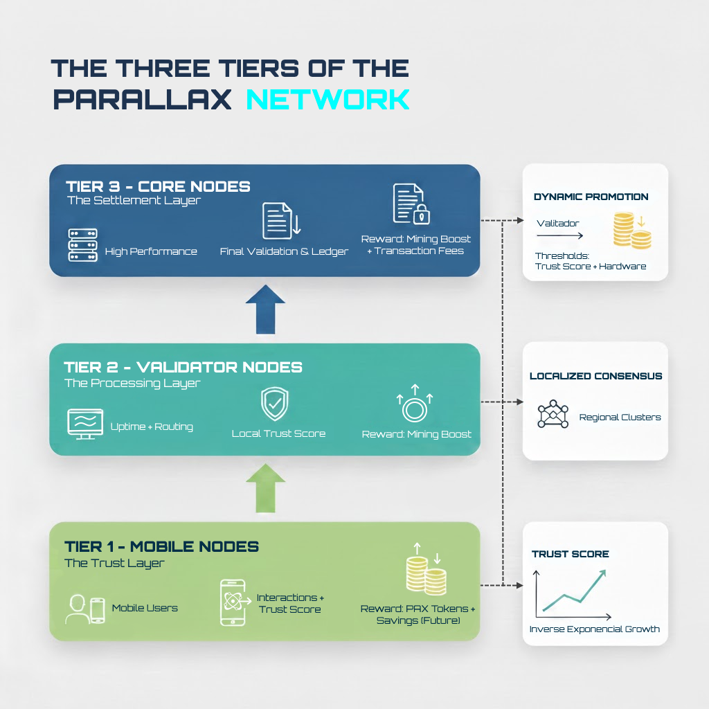 The Three Tiers of the Parallax Network